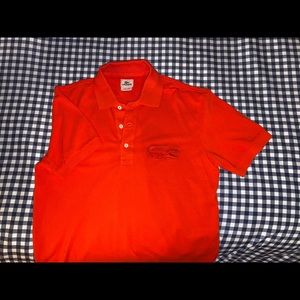 Orange Lacoste Polo